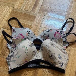 GAPBODY FAVORITE Wireless BRA Floral Print size 32B - Set of 2